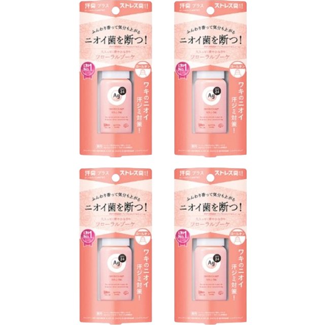 Shiseido - Ag Deo 24 Deodorant Roll-on DX - 40g - Floral Bouquet (4ea) Set