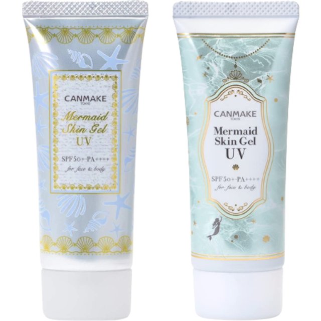 CANMAKE - Mermaid Skin Gel Set (02 White & C01 Mint)