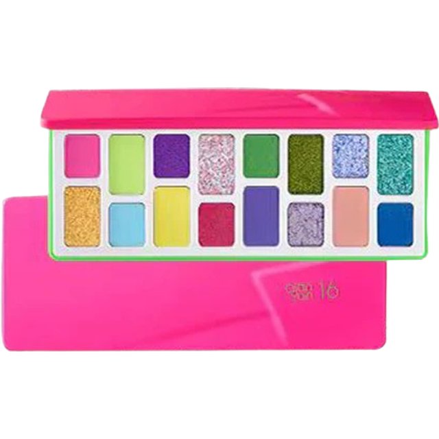 Cheeryep - 16-Color Natural Star Eye Shadow Palette - 13g - 04 Neon
