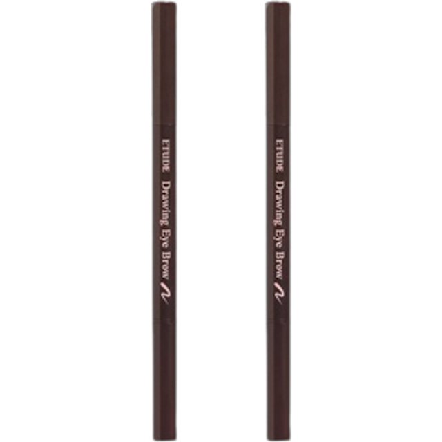 ETUDE - Drawing Eye Brow New - No.01 Dark Brown (2ea) Set