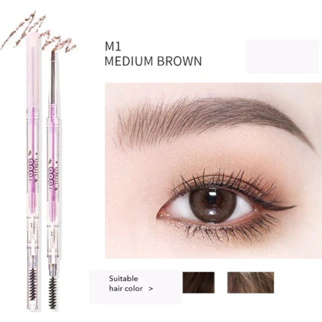 Flortte - My Beautiful Password Eyebrow Pencil - 0.05g - M1 Medium Brown