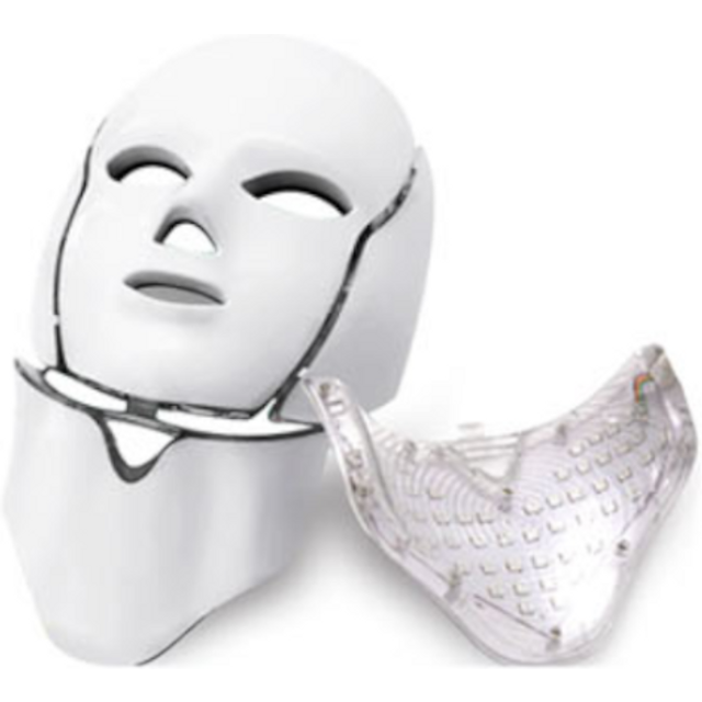 Home Care - 7 Color Wavelength LED Mask - 1set - Face + Neck