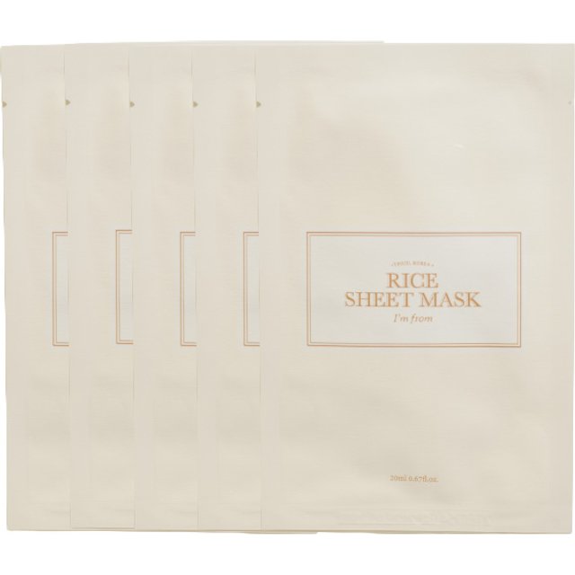 I'm From - Rice Sheet Mask - 5pcs
