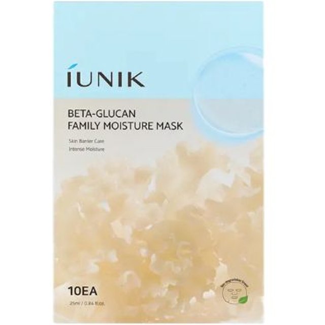 iUNIK - Beta-Glucan Family Moisture Mask - 10pcs