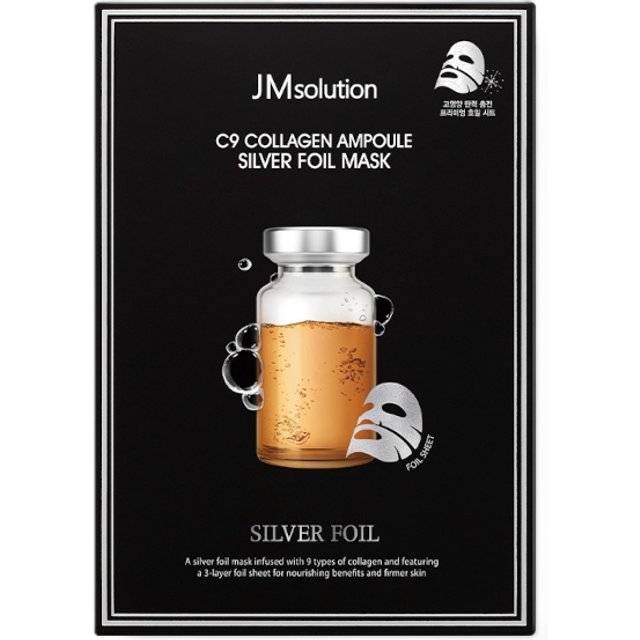 JMsolution - C9 Collagen Ampoule Silver Foil Mask - 10pcs