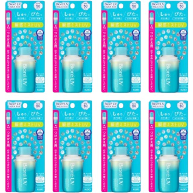 Kao Biore UV Aqua Rich Aqua Protect Mist SPF50 PA++++ Refill - 60ml 8pcs Set