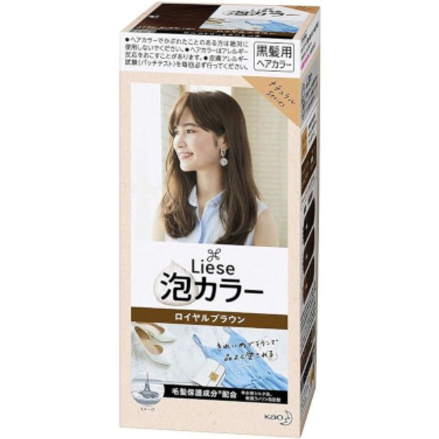 Kao - Liese Creamy Bubble Color (Japan Version) - 1 box - Royal Brown