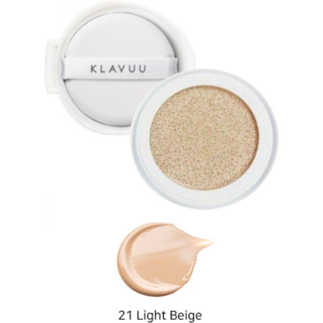 KLAVUU - Urban Pearlsation High Coverage Tension Cushion EX Refill Set SPF50+ PA++++ - 12g*2ea - No. 21 Light Beige