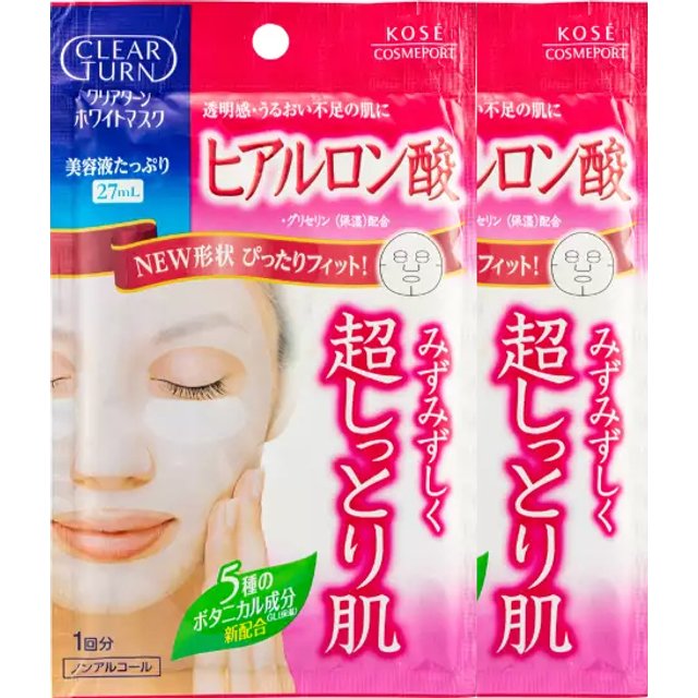 Kose - Clear Turn White Hyaluronic Acid Mask (2ea)