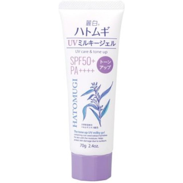KUMANO COSME - Reihaku Hatomugi UV Care & Tone Up The Tone Up UV Milky Gel SPF50+ PA++++ Tube Type - 70g