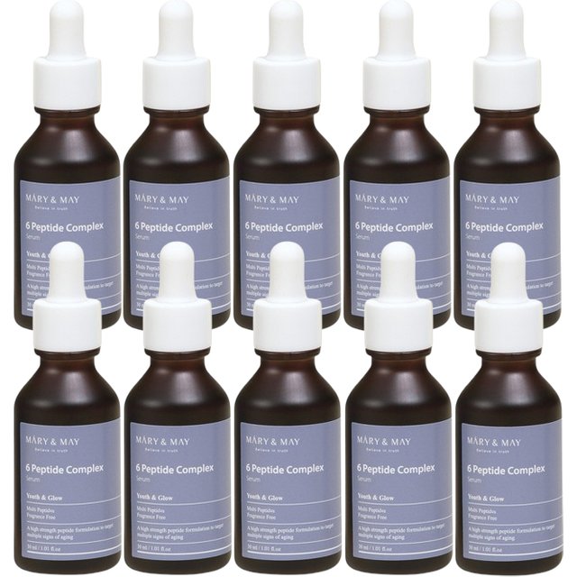 Mary&May - 6 Peptide Complex Serum - 30ml (10ea) Set