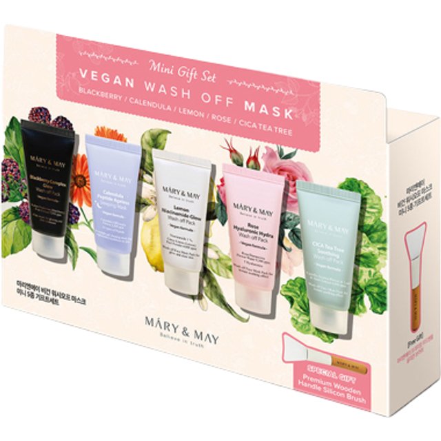 Mary&May - Vegan Wash Off Mask Mini Gift Set - 30g x5