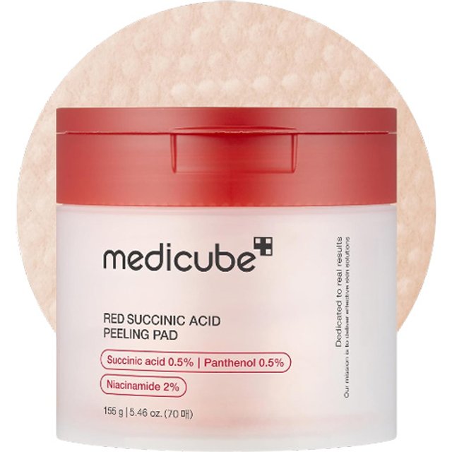 medicube - Red Succinic Acid Peeling Pad - 155g/70pads