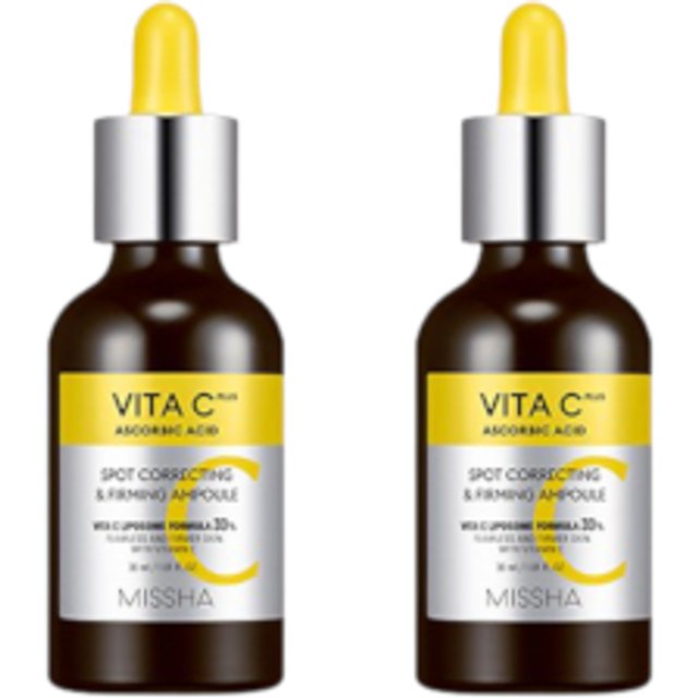 MISSHA Vita C Plus Spot Correcting & Firming Ampoule (New Version) - 30ml(2ea) Set