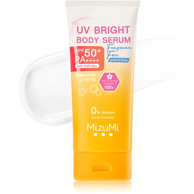 MizuMi - UV Bright Body Serum Fragrance Free SPF50+ PA++++ - 180ml