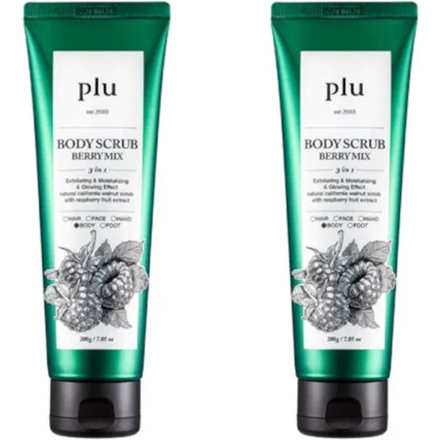 plu - Body Scrub - 200g - Berry Mix DUO Set