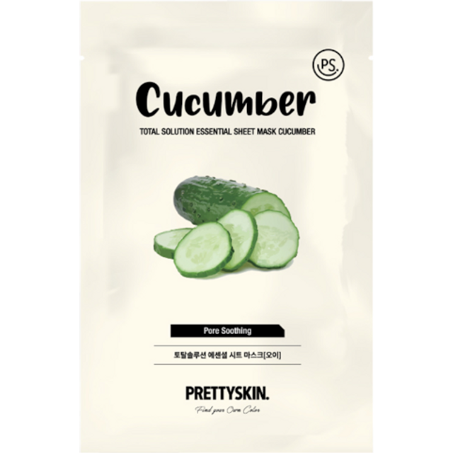 PRETTYSKIN - Total Solution Essential Sheet Mask - 1pc - Cucumber