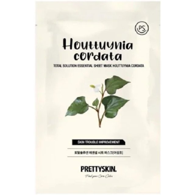 PRETTYSKIN - Total Solution Essential Sheet Mask - Huttuynia Cordata - 1pc