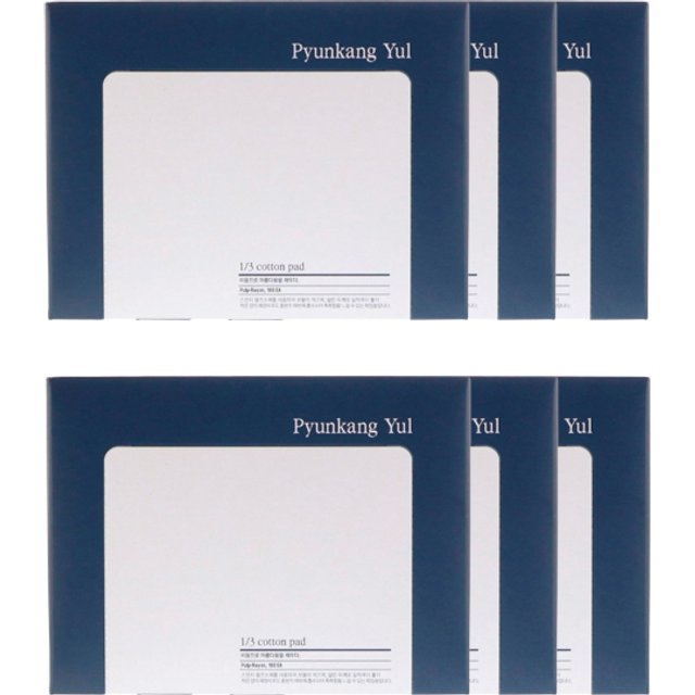 Pyunkang Yul 1/3 Cotton Pad 160pcs (6ea) Set