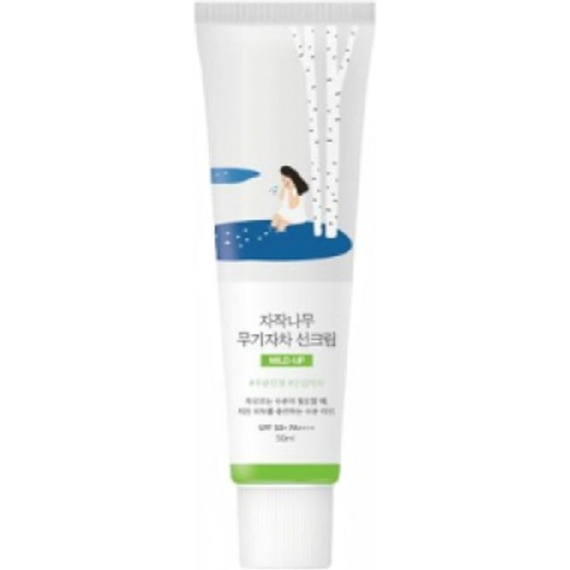 ROUND LAB - Birch Juice Moisturizing Mild-up Sun Cream SPF50+ PA++++ - 50ml