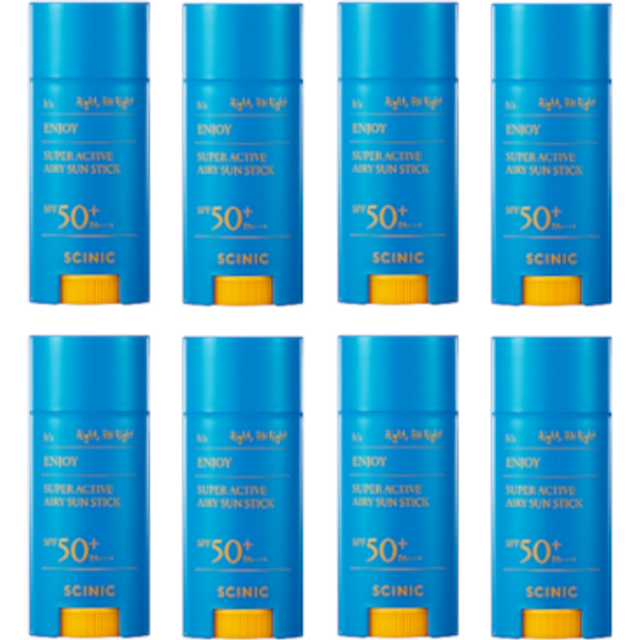 SCINIC Enjoy Super Active Airy Sun Stick SPF50+ PA++++ - 15g (8ea) Set