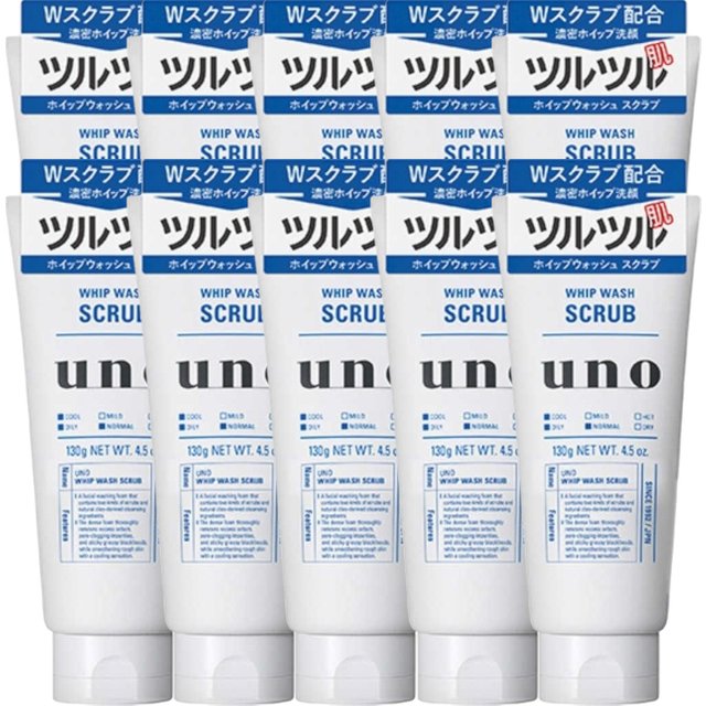 Shiseido - Uno Whip Wash - Scrub - 130g 10pcs Set