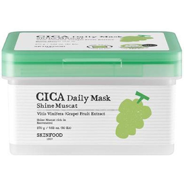 SKINFOOD - Shine Muscat Cica Daily Mask - 270g/30pcs