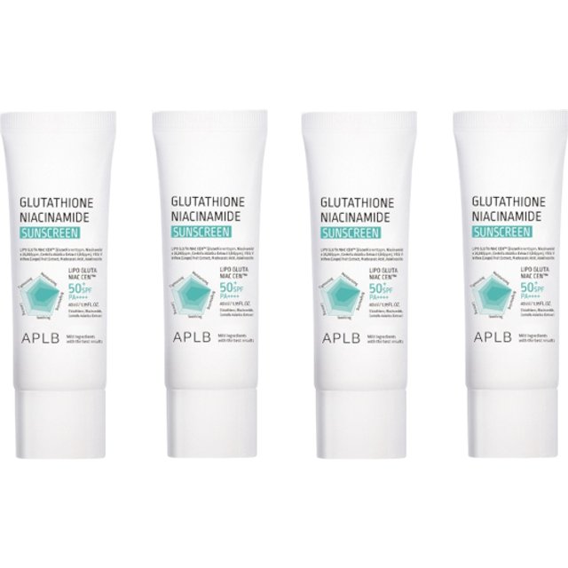 APLB - Glutathione Niacinamide Sunscreen SPF50+ PA++++ - 40ml (4ea) Set