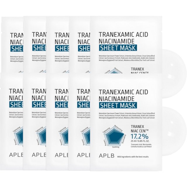 APLB - Tranexamic Acid Niacinamide Sheet Mask - 1pcs*25ml (10ea) Set