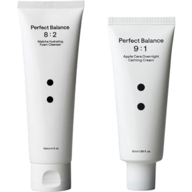 B : Lab - Matcha Hydrating Foam Cleanser (New version) - 120ml (1ea) + Apple Cera Overnight Calming Cream - 50ml (1ea) Set