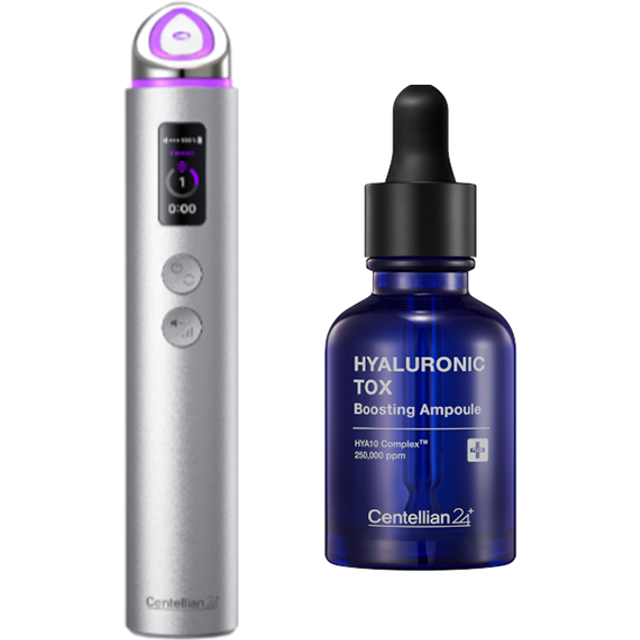 CENTELLIAN 24 - Madeca Prime Max (Silver) + Hyaluronic Tox Boosting Ampoule Set