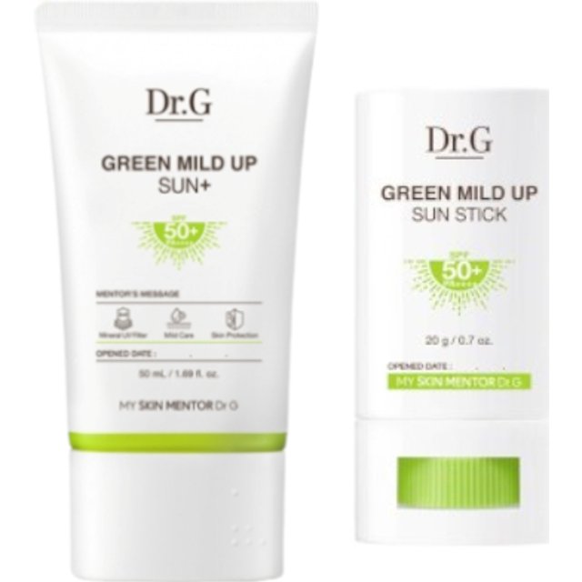 Dr.G Green Mild Up Sun Stick SPF50+ PA++++ - 20g (1ea) + Green Mild Up Sun+ (SPF50+ PA++++) - 50ml (1ea) Set