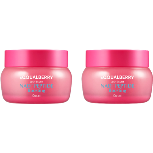 EQQUALBERRY - NAD+ Peptide Boosting Cream - 50ml Duo Set