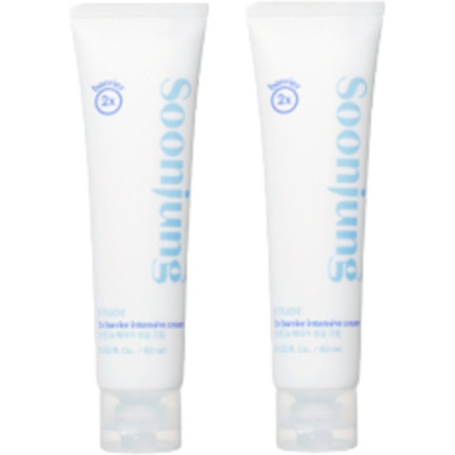 ETUDE - Soon Jung 2x Barrier Intensive Cream (2023 New Version) - 60ml (2ea) Set