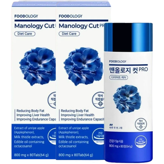FOODOLOGY - Manology Cut PRO - 800mg x 80 capsules Duo Set