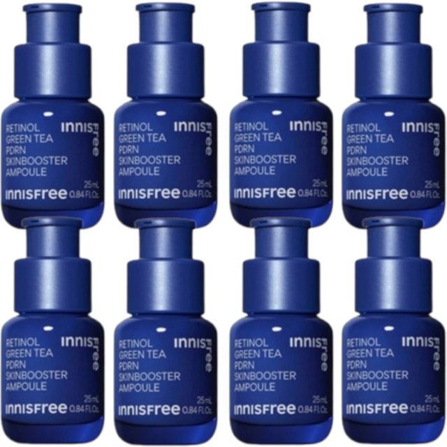 innisfree - Retinol Green Tea PDRN Skin Booster Ampoule - 25ml (8ea)
