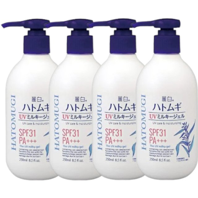 KUMANO COSME - Reihaku Hatomugi UV Milky Gel SPF31 PA+++ - 250g (4ea) Set