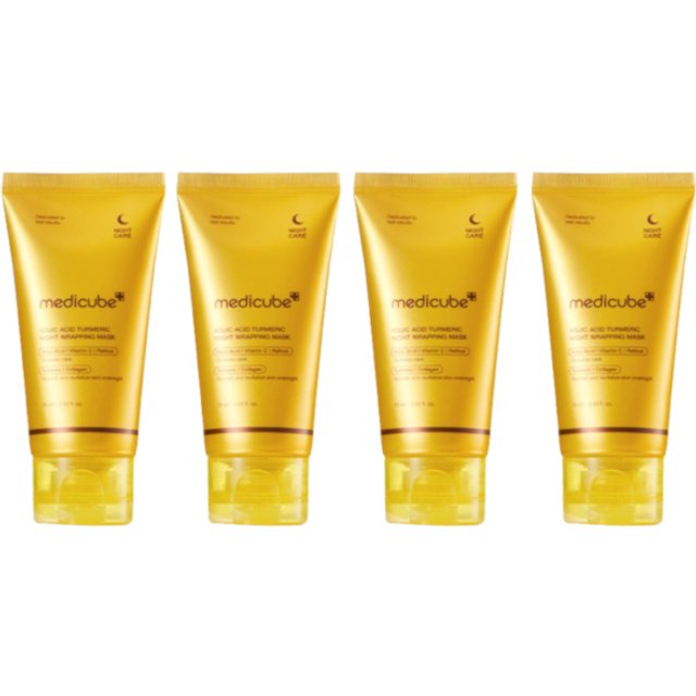 medicube - Kojic Acid Turmeric Night Wrapping Mask - 75ml (4ea) Set