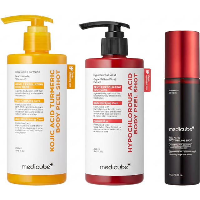 medicube Ant-acne and Brightening Body Peeling Triple Set