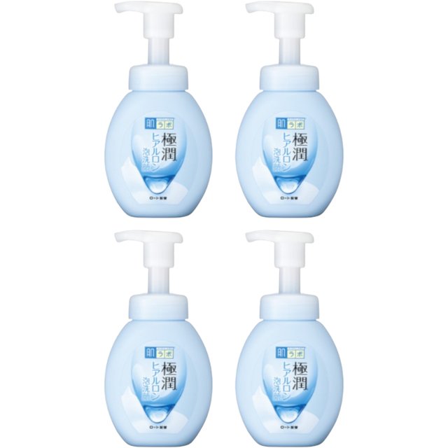 Rohto Mentholatum - Hada Labo Gokujyun Hyaluronic Face Foaming Cleanser - 160ml (4ea) Set