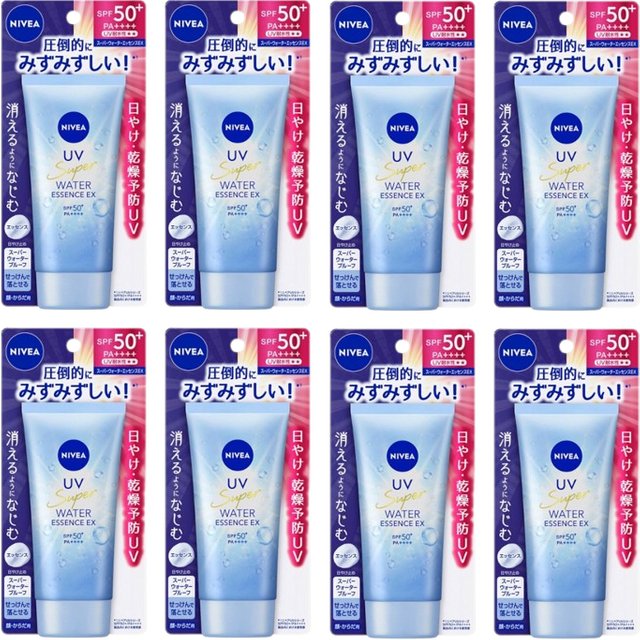 NIVEA Japan - UV Super Water Essence EX SPF50+ PA++++ - 80g (8ea) Set