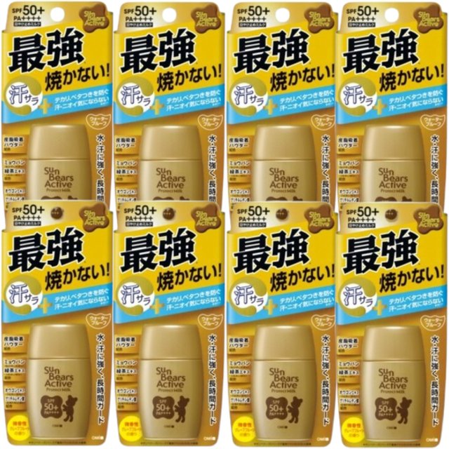 OMI - Sun Bears Active Protect Milk UV Sunscreen SPF50+ PA++++ - 30g (8ea) Set