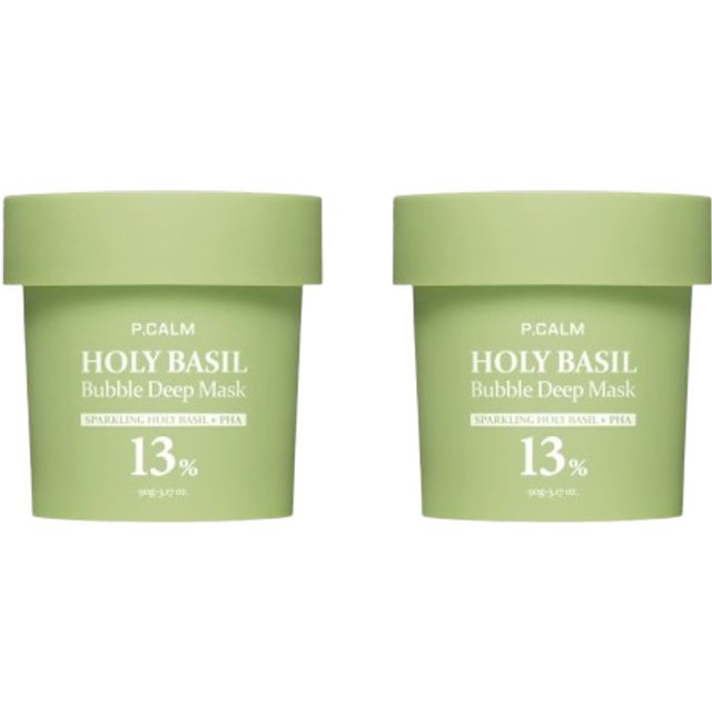 P.CALM - Holy Basil Bubble Deep Mask - 90g (2ea) Set