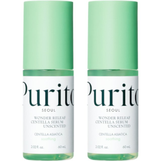 Purito SEOUL - Wonder Releaf Centella Serum Unscented - 60ml (2ea) Set