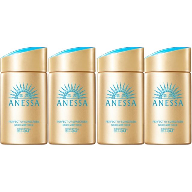 Shiseido - Anessa Perfect UV Sunscreen Skin Care Milk SPF50+ PA++++ (2024 Version) - 60ml (4ea) Set