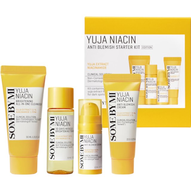SOME BY MI - Yuja Niacin Anti Blemish Starter Kit Edition - 4 items