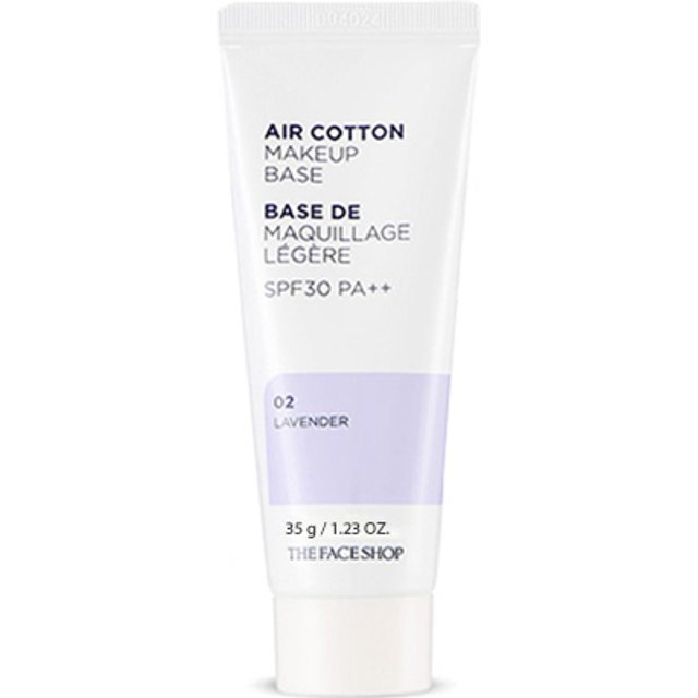 THE FACE SHOP - Air Cotton Makeup Base - Lavender