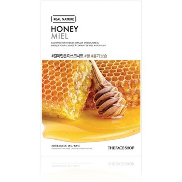 THE FACE SHOP - Real Nature Face Mask - Honey - 1pc
