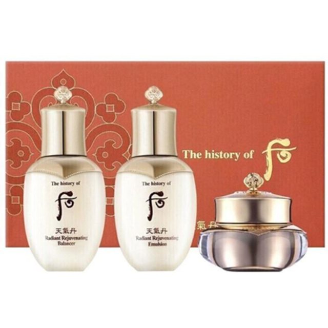 The History of Whoo - Cheongidan Radiant 3Pcs Gift Set - 3items