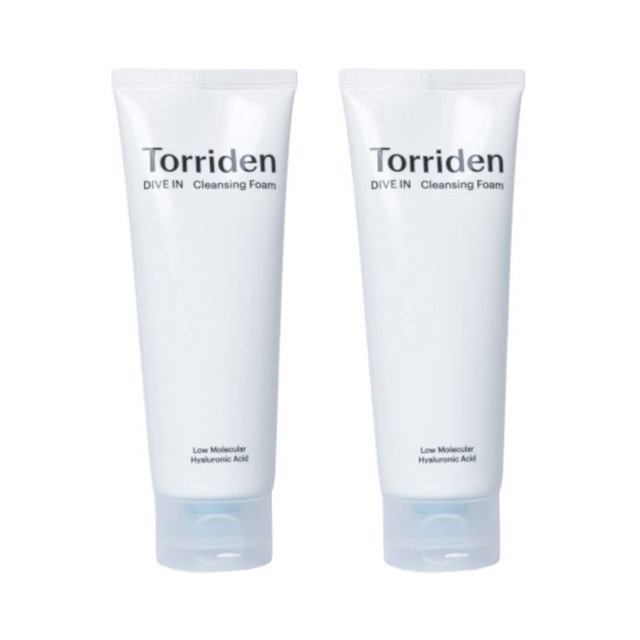 Torriden - DIVE-IN Low Molecular Hyaluronic Acid Cleansing Foam - 150ml (2ea) Set